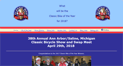 Desktop Screenshot of ann-arbor-bicycleshow.com